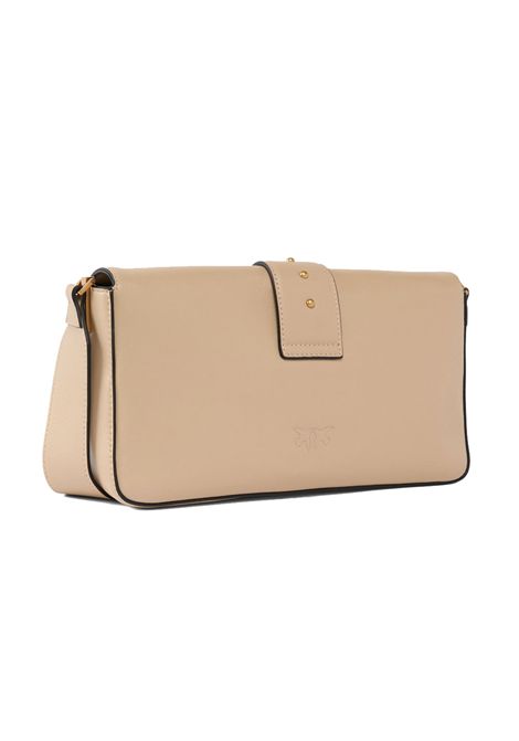Borsa Pinko Love one classic slouchy fl beige oro allungata PINKO | Borse | 104524 A0QOC50Q